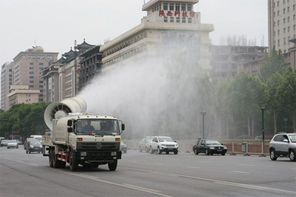 灑水車高炮:(霧態)功能演示